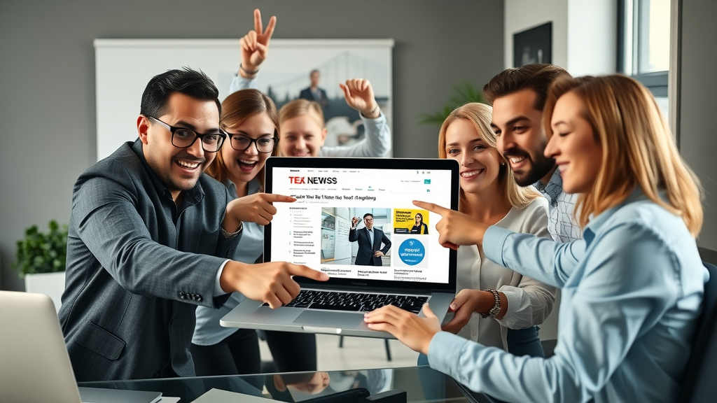 authoritative media coverage business team major media feature celebration