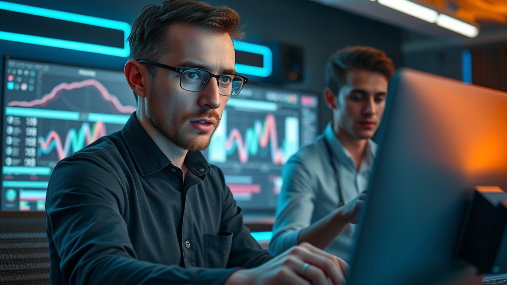 ai tools video marketing trend 2025 high-tech workspace