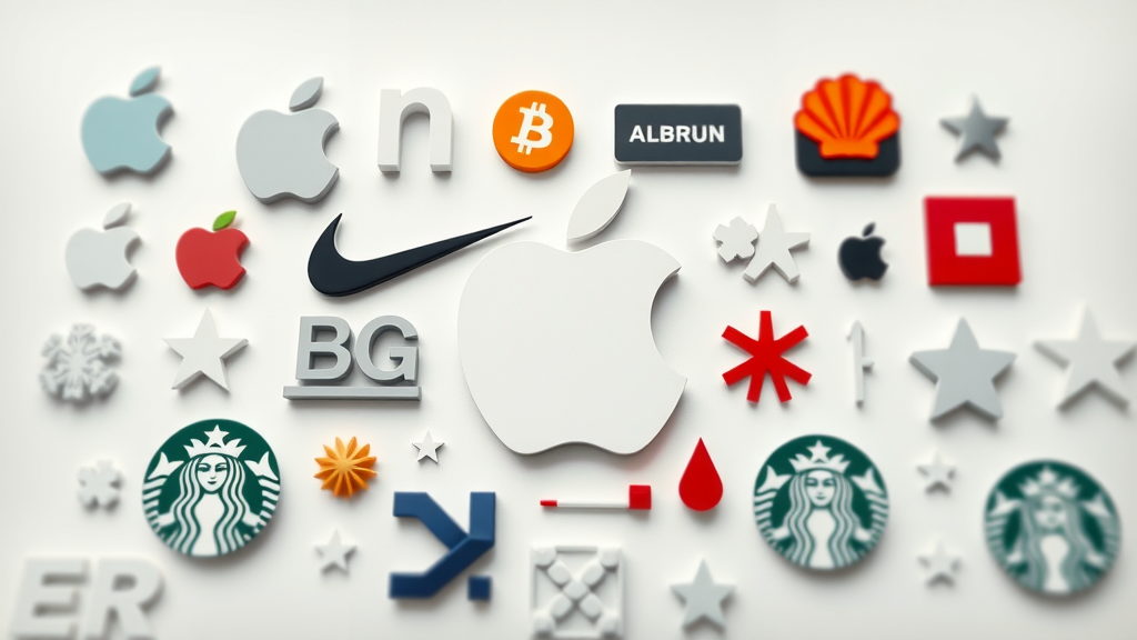 iconic brand image collage featuring Apple, Nike, and Starbucks logos with strong brand identity
