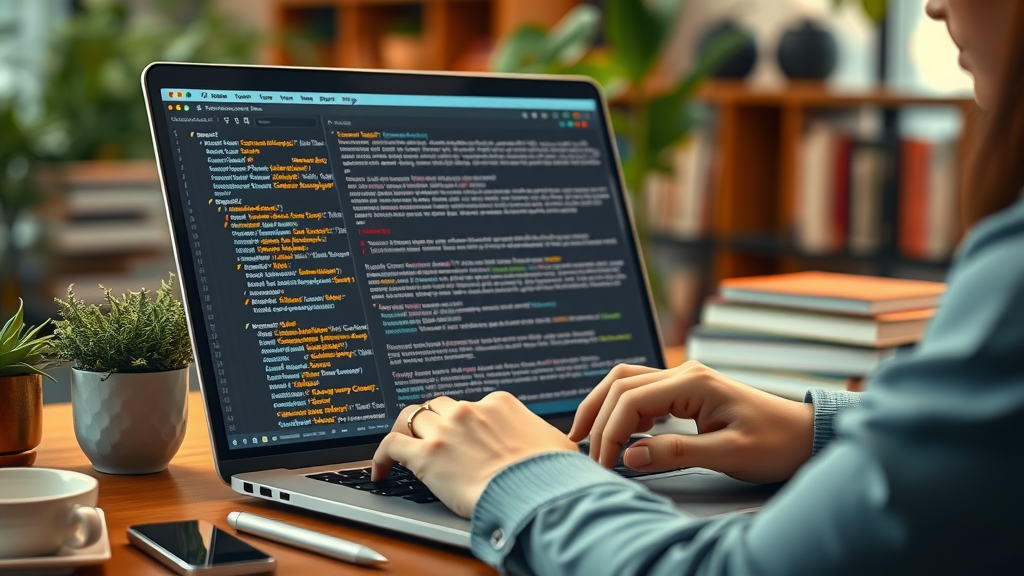 editing HTML code for meta description and alt tags, search engine optimization in action