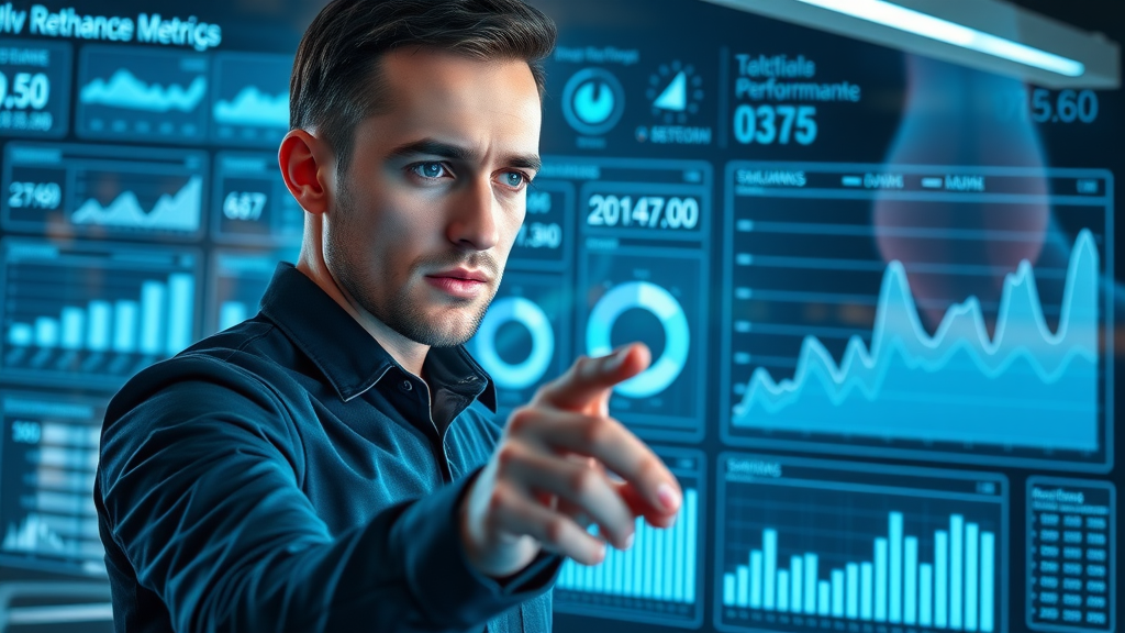 digital dashboard displaying website performance metrics and core web vitals
