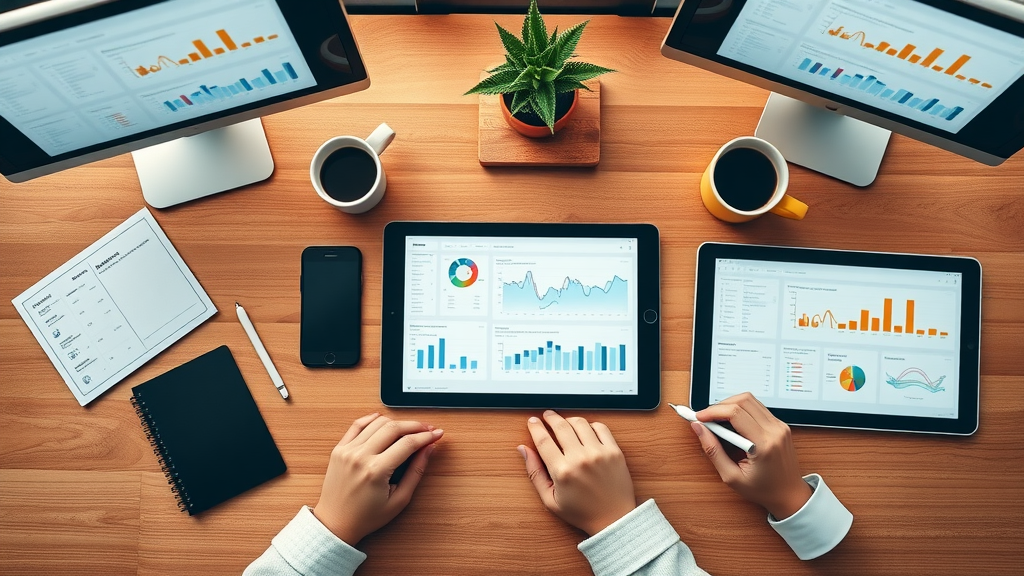 social media marketing management tools dashboards colorful analytics
