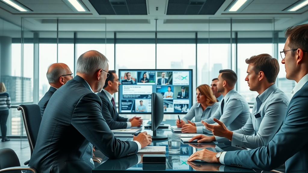 alarming corporate boardroom executives managing crisis, crisis management online