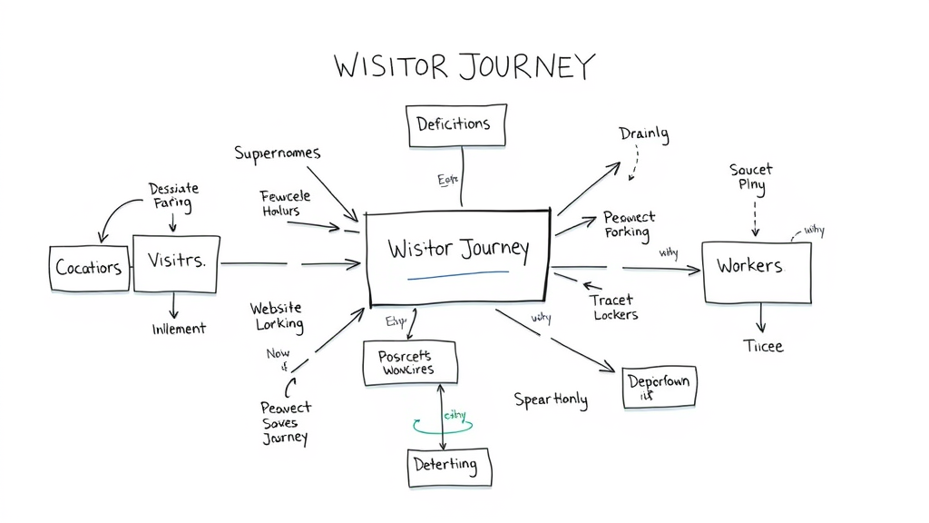 User journey analytics visualizing site visitors paths for conversion rate optimization