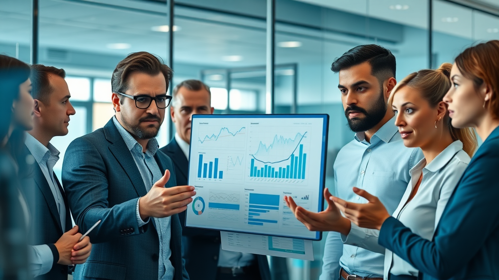 brand strategy team discussing influencer marketing campaign goals