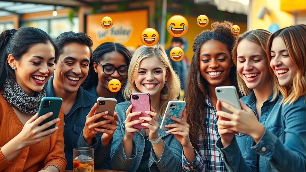 happy customers sharing branded content on social media, user-generated content for content marketing