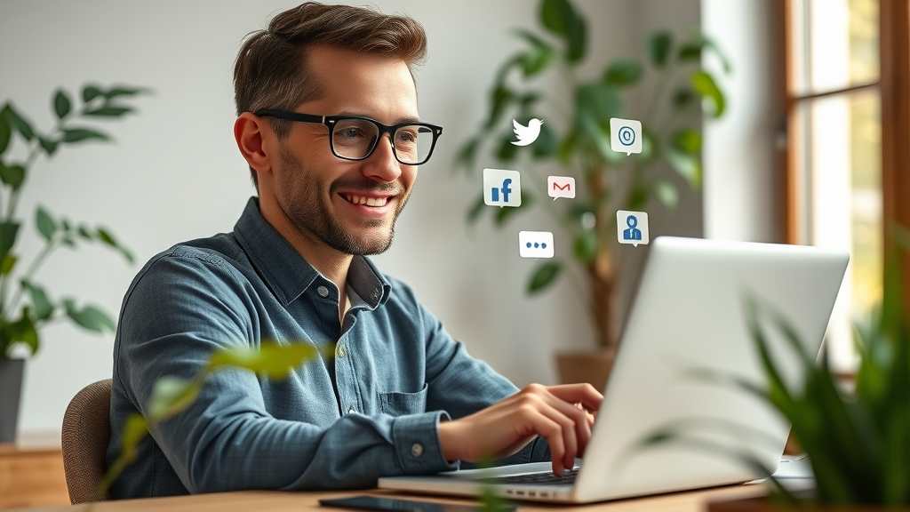small business owner using Facebook social media platform