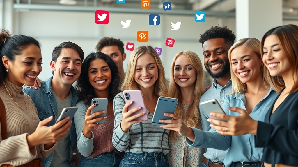 influencer marketing diverse group of social media influencers engaging fans