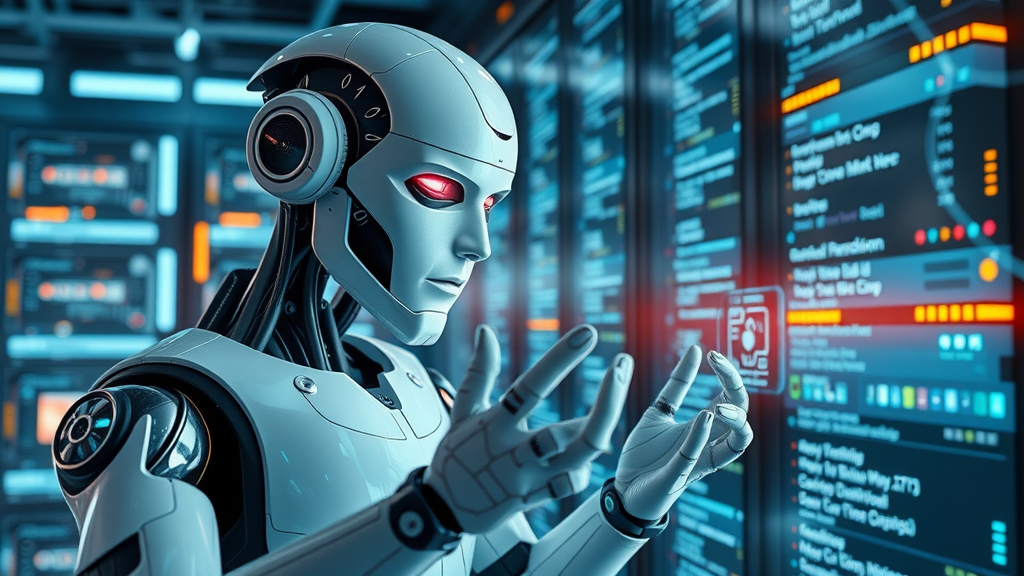 Futuristic AI automation in website design and optimization strategy