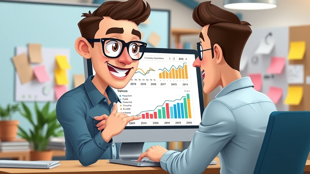 A/B testing interface on computer for website optimization and conversion rate improvements