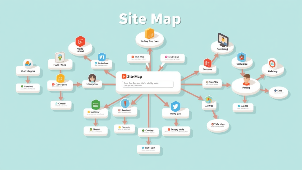 site architecture graphical layout for technical seo and search engines