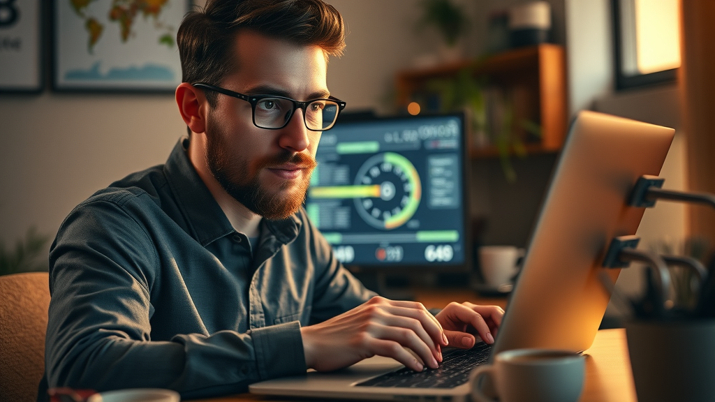 web developer optimizing website load time and core web vitals for search engines