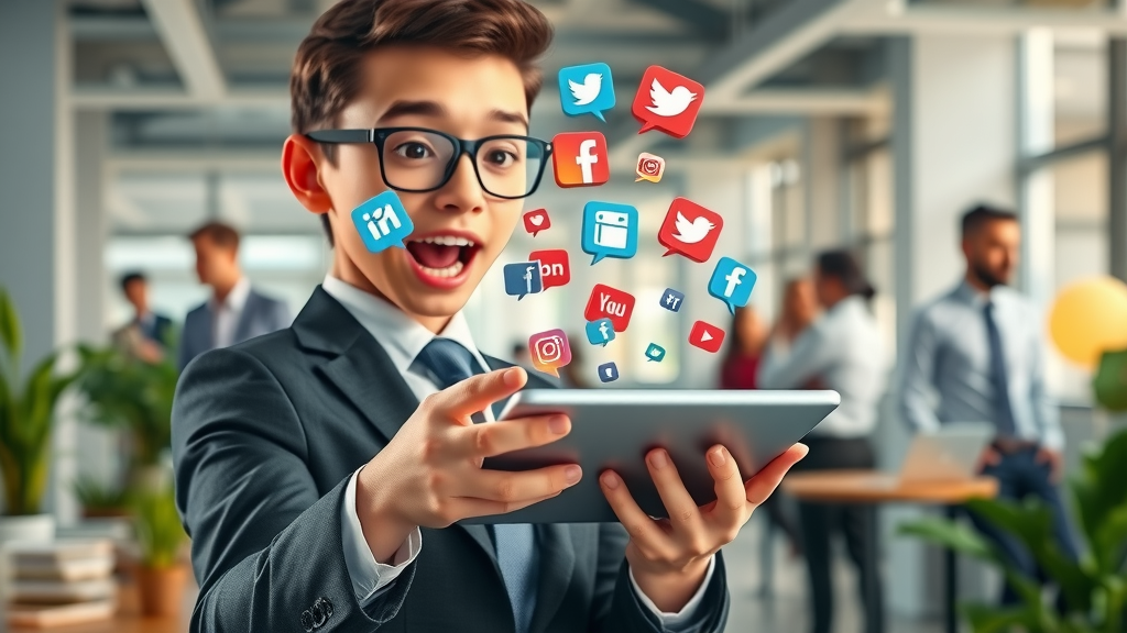 media platform icons in business with active users