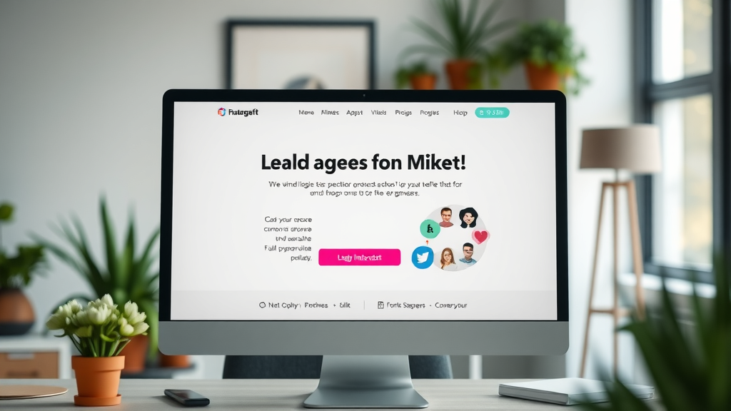 small business lead generation modern lead generation landing page with high converting call-to-action