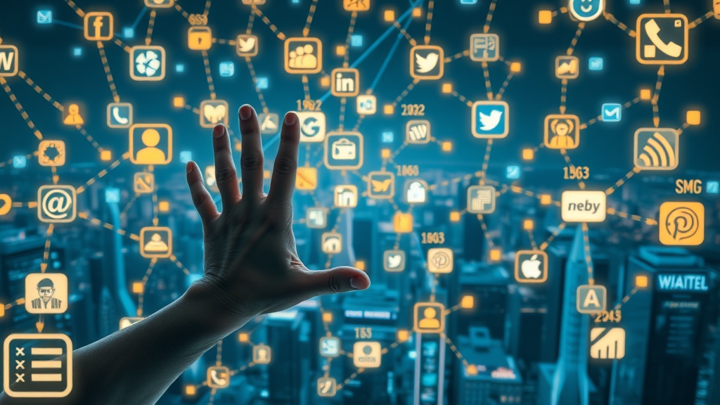 network of authority websites interconnected by glowing chains authority backlink