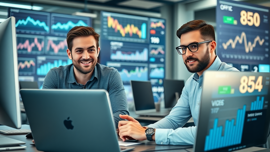 video marketing trends 2025 data analysis digital marketers laptops displays