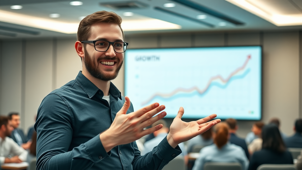 digital marketer presenting fast SEO wins with high authority backlinks, build backlinks with authority sites