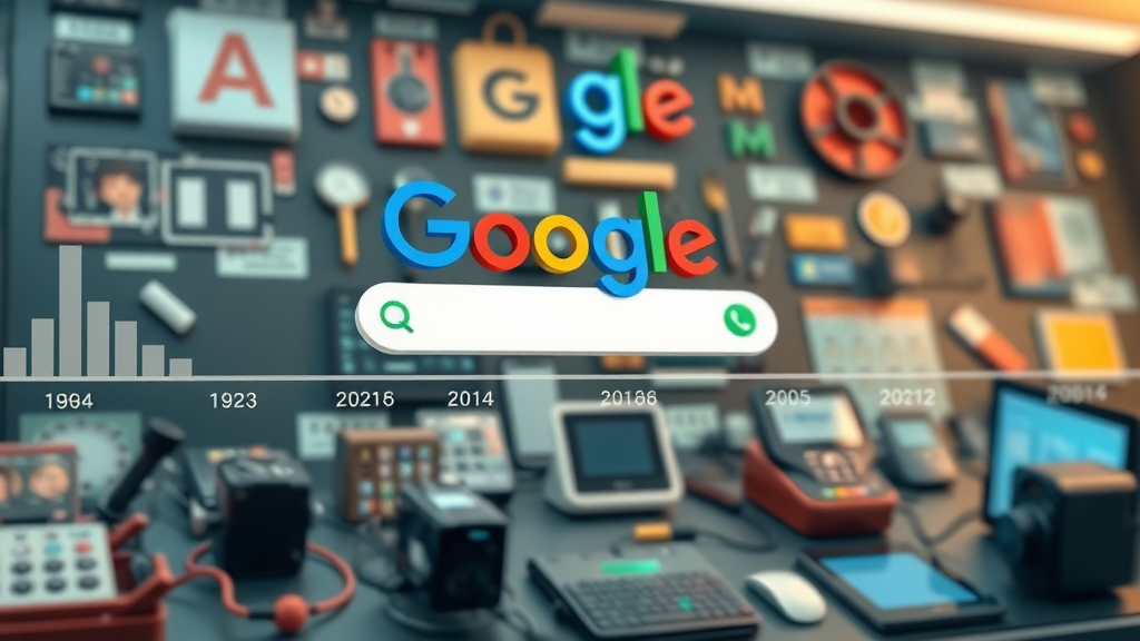 Timelapse illustration of Google
