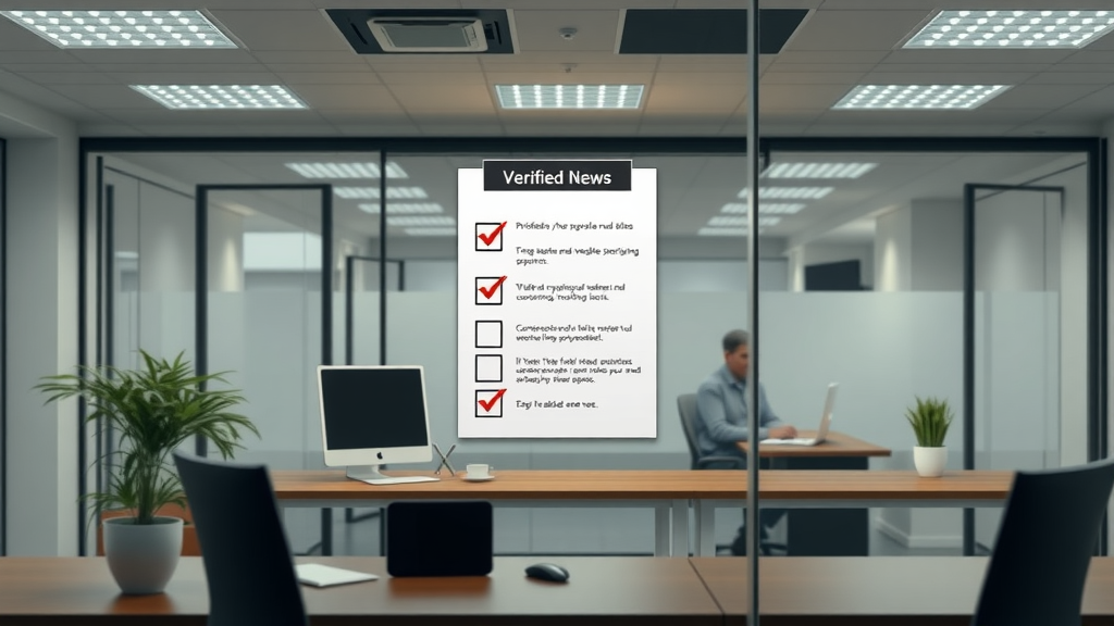 authoritative media platforms - professional reviewing checklist for verified news, high fidelity office