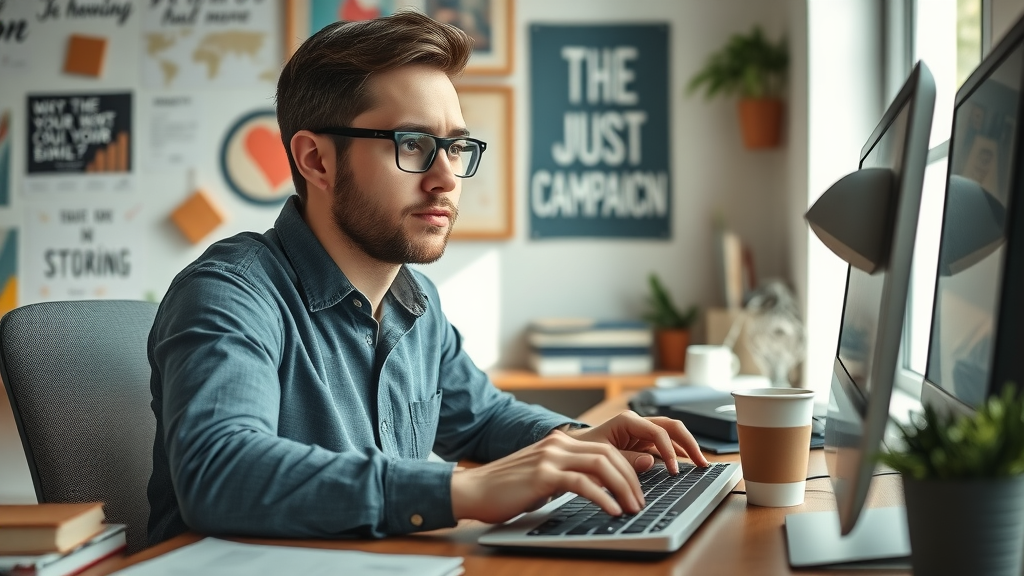 email marketing campaign strategy planning desktop