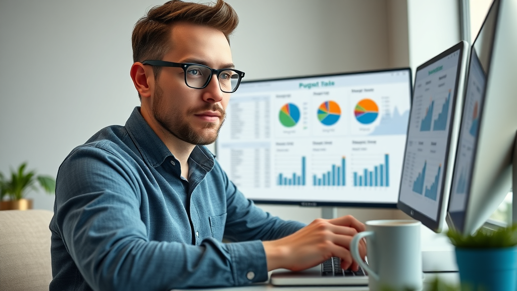 entrepreneur planning marketing budget for digital marketing for small businesses