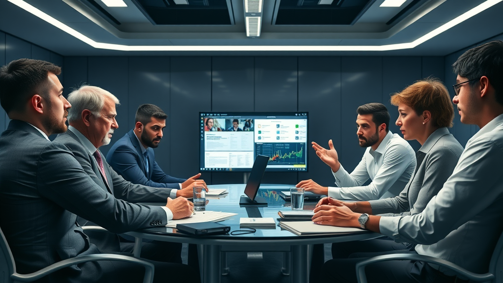 crisis management team in action responding to a PR emergency, urgent conference, online reputation management strategies