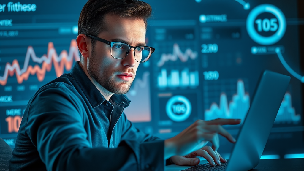 marketer analyzing affordable video marketing analytics dashboard