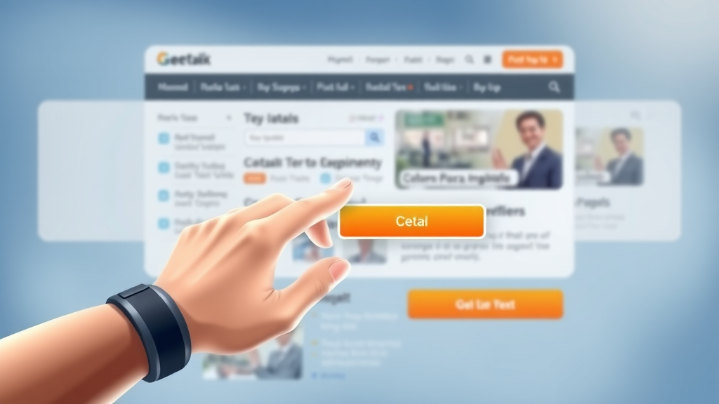 Sleek landing page optimized for lead capture with highlighted CTA button