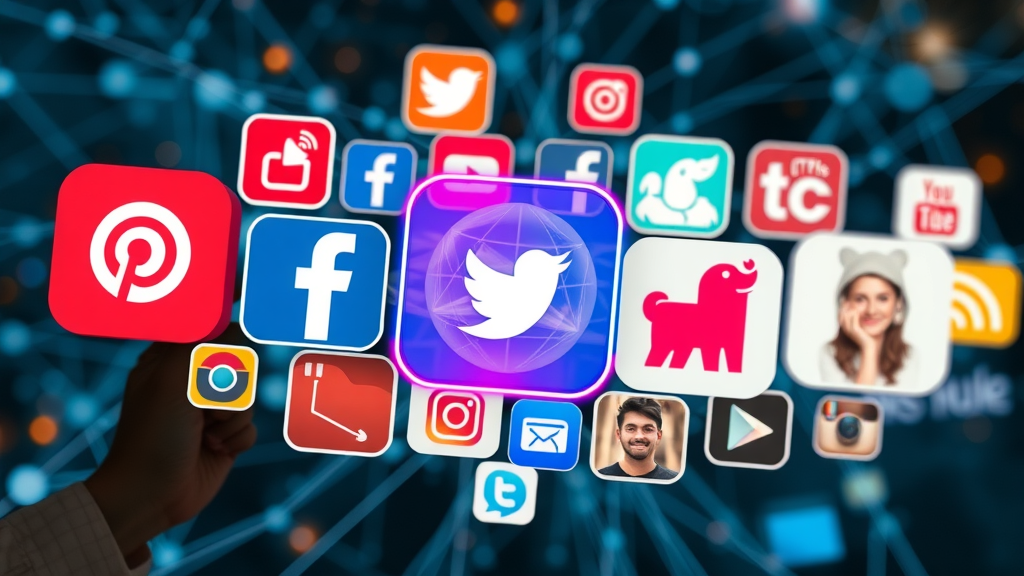 media platforms top social media channels collage with audiences and styles