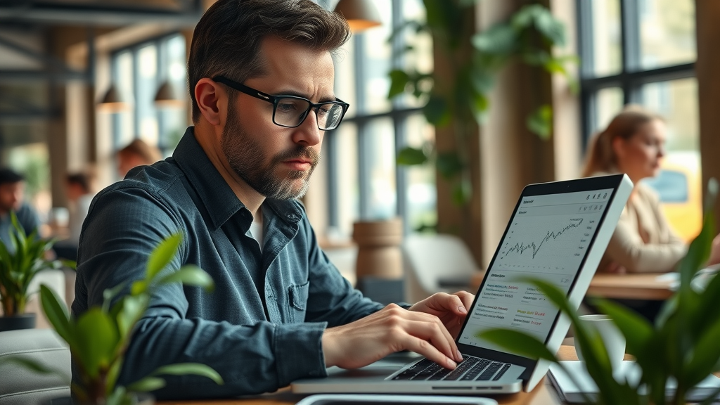 SEO specialist reviewing competitor website analytics keyword research