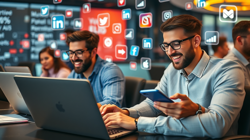 Social media marketers using LinkedIn Facebook Instagram for lead generation strategies