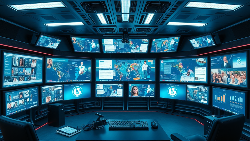 interface of reputation management software monitoring channels real-time, social media reputation