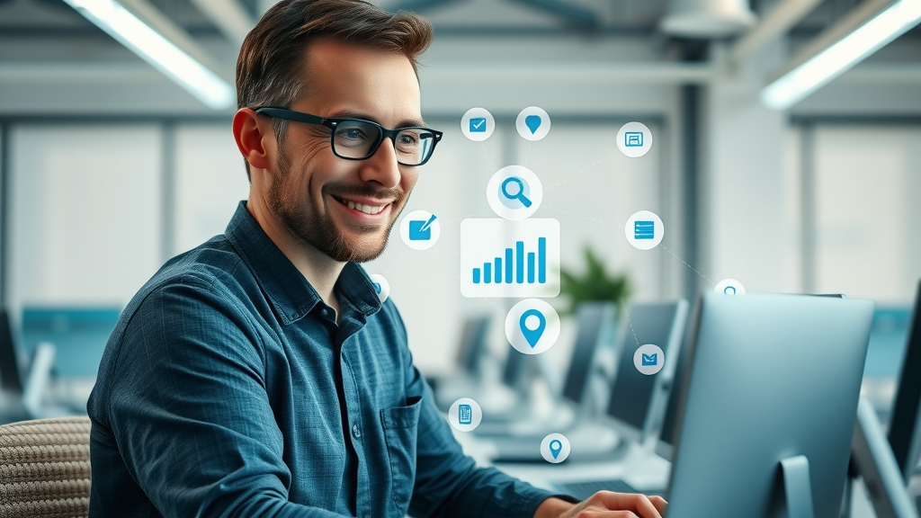 Small business website connecting to search console with verification icons, search console, search engine, technical seo