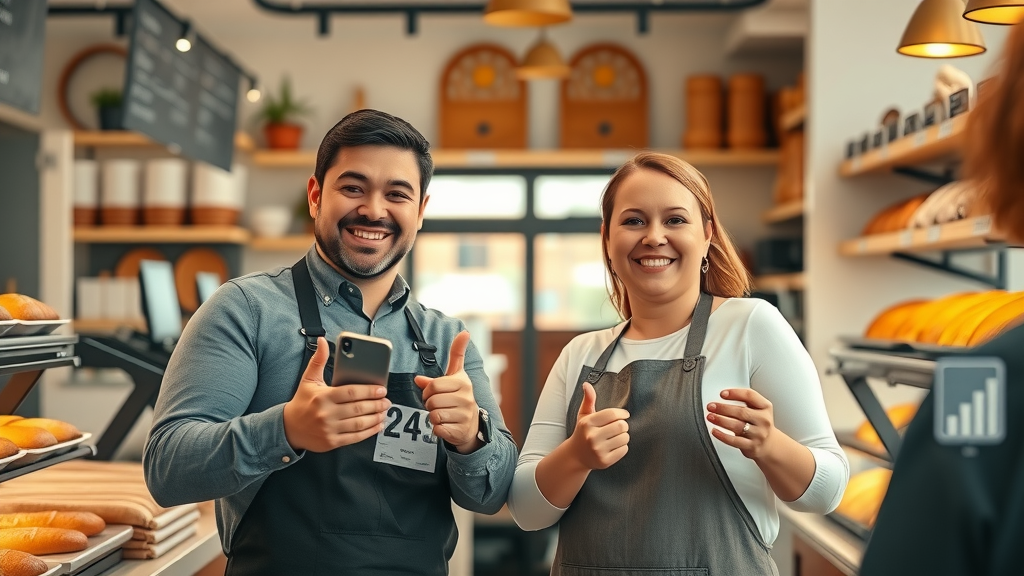 small business bakery owner marketing automation software customer growth story