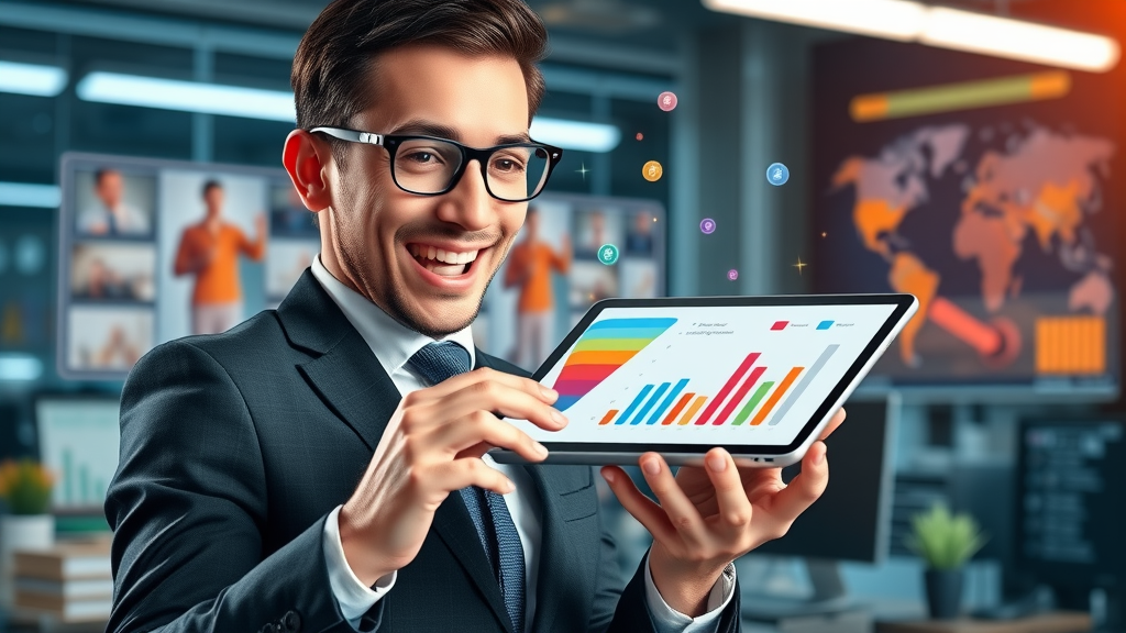 lead generation automation tool animated funnel small business professional workspace