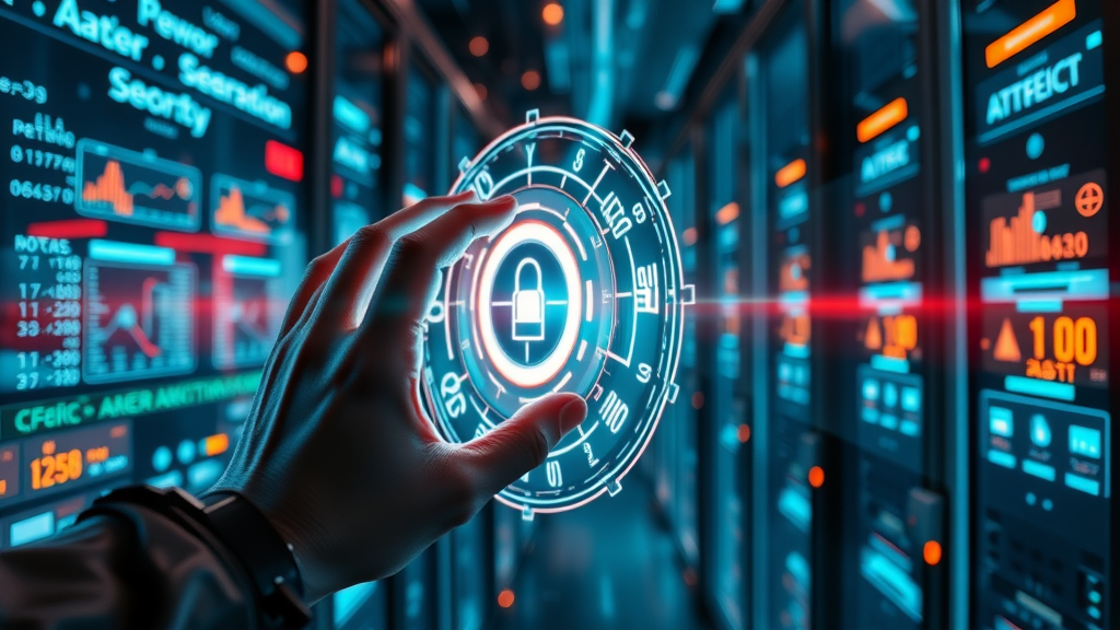 google ranking factors AI neural network analyzing digital content for search ranking in high-tech server room