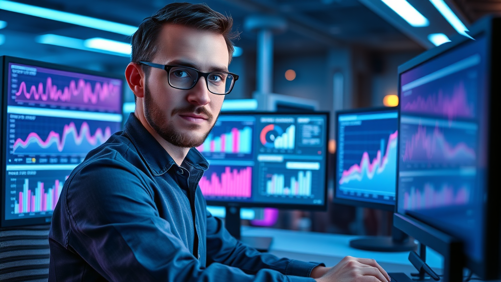 Modern workspace analyzing keyword research data with free seo tools