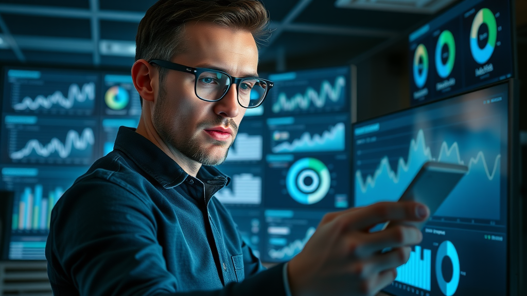 marketer using best lead generation tools for marketers to analyze conversion analytics on dashboard screens