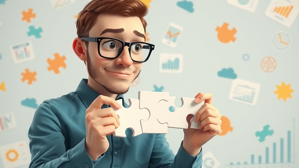 analytical marketer piecing together traits of top lead generation tools for marketers