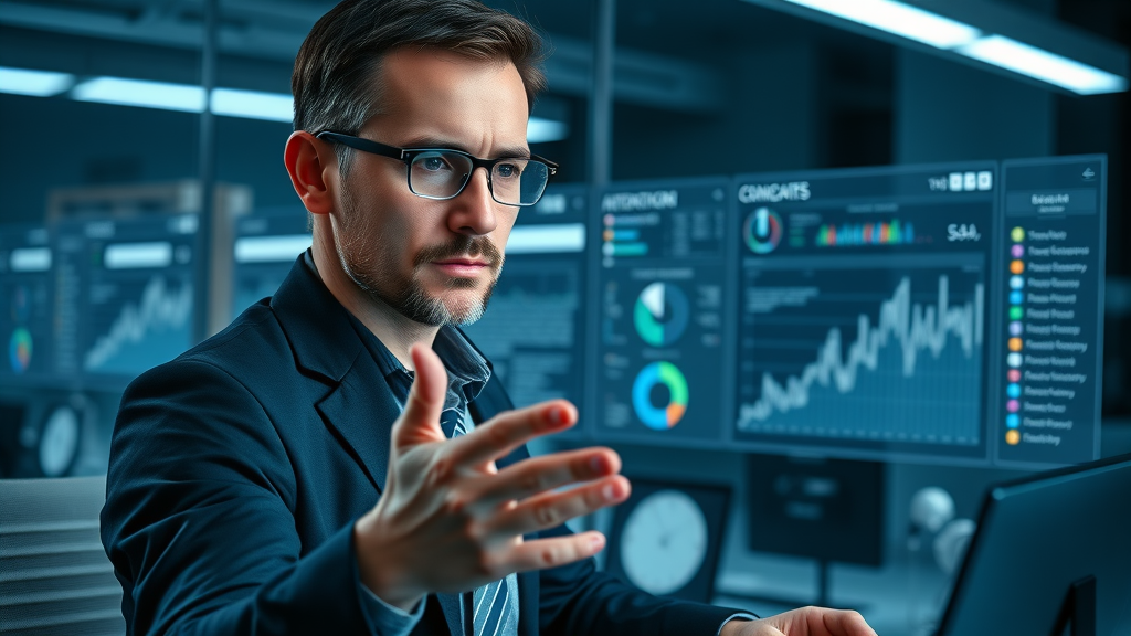 cutting-edge SaaS platform dashboard showcasing key automation tools for automated lead generation for service businesses