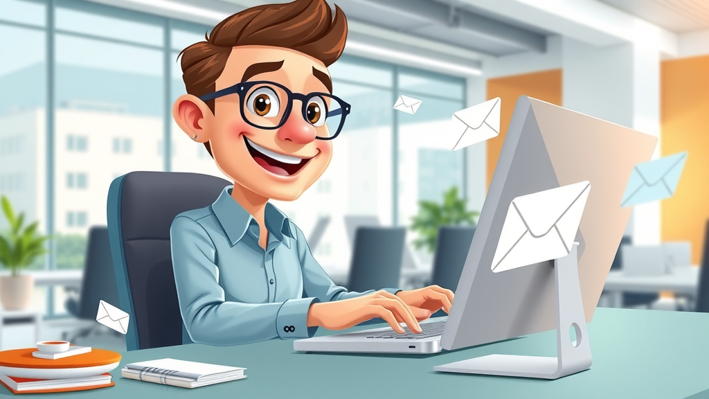 engaged marketer launching automated email campaigns for service business lead generation