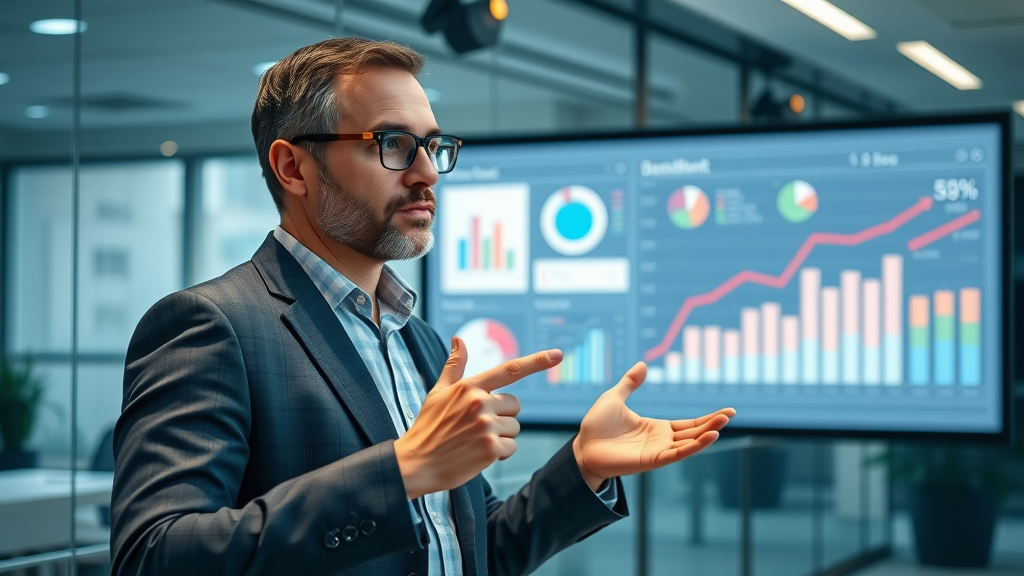 Expert presenting Google Analytics funnel analysis dashboard for reducing customer drop-off rates