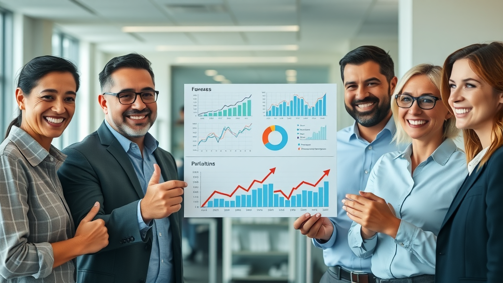 Executive team reviewing before-and-after funnel performance to highlight reduced drop off rate