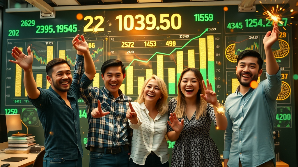 Successful small business team celebrating increased local home services leads