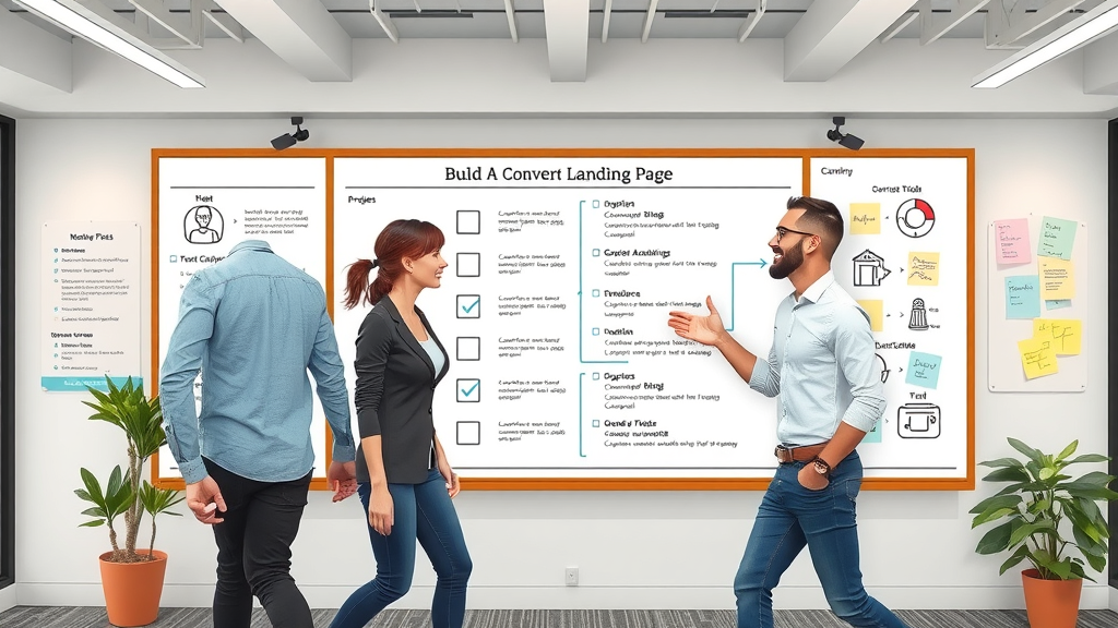 Building high-converting landing page flowchart for landing pages that convert website visitors