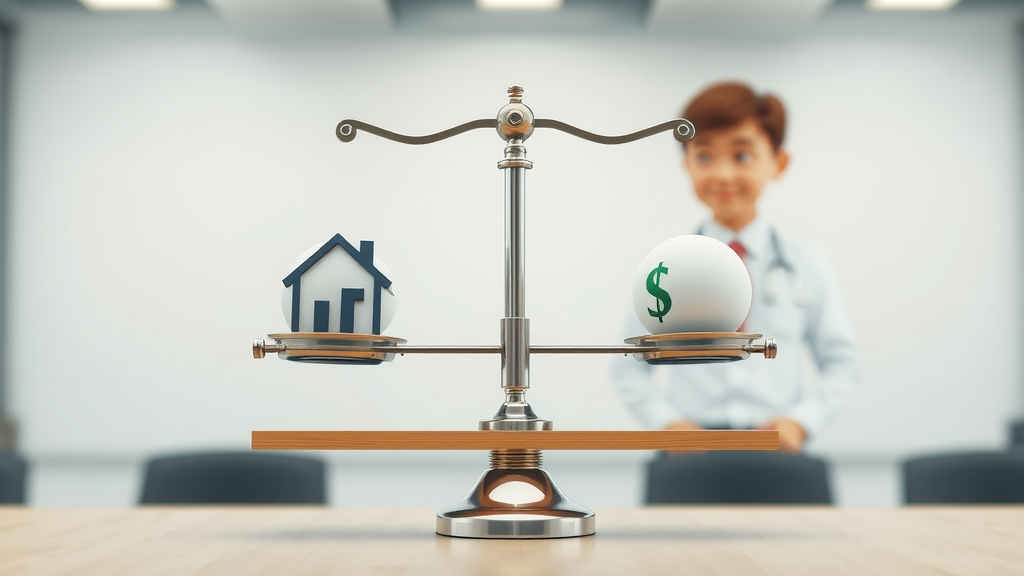 balanced scale weighing long-term short-term goals effective goal planning