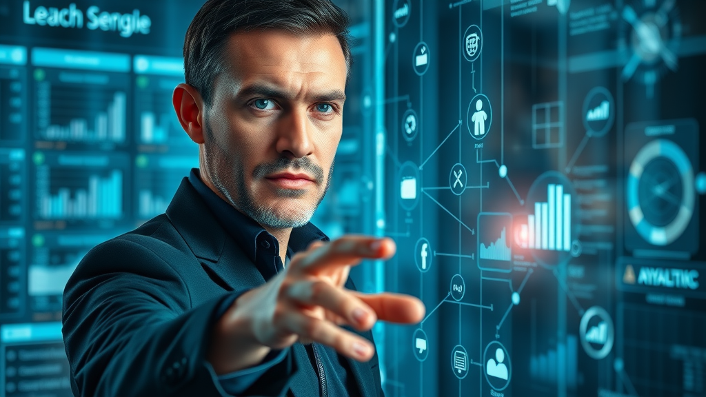 journey map with digital touchpoints and analytics symbols