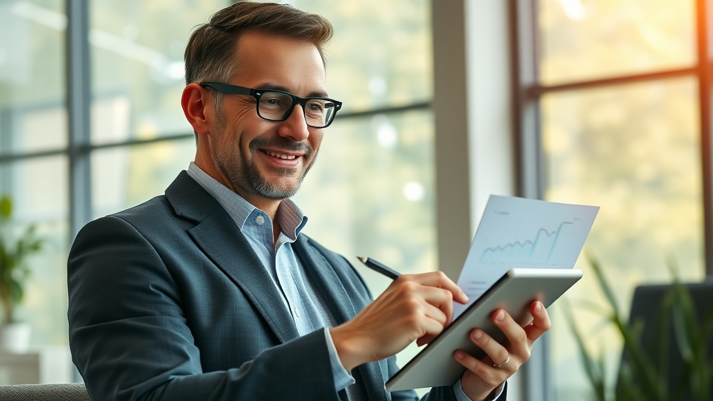 business decision maker using performance dashboards for journey analysis