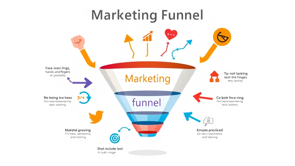 infographic marketing funnel stages for small business