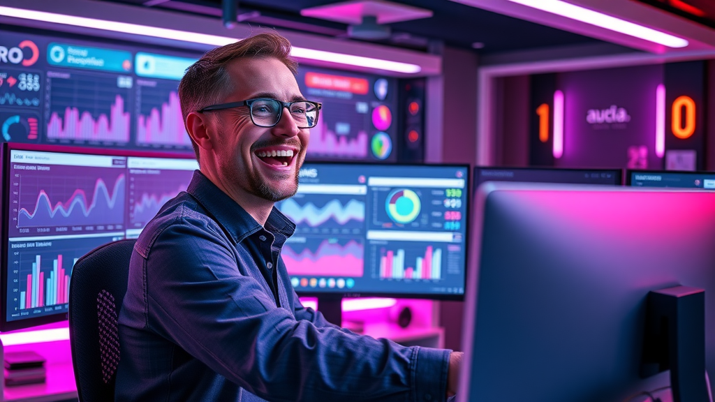 social media manager tracking customer acquisition metrics and engagement in real time